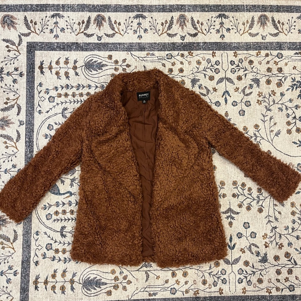Brown Sherpa Teddy Coat